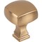 Jeffrey Alexander 1-1/8" Overall Length Satin Bronze Square Audrey Cabinet Knob 278SBZ - alternate 1